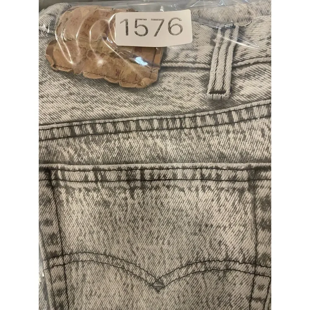 Vintage October 1988 Levi's 501-0655 Acid Wash Gray Denim Jeans Made inUSA 32x30